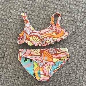 Kids Swimwear Set with Floral Design